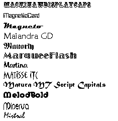 Matura Mt Script Capitals Font Matura Mt Script Capitals Font