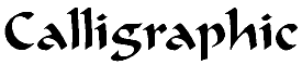 Calligraphic