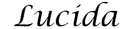 Lucida Calligraphy